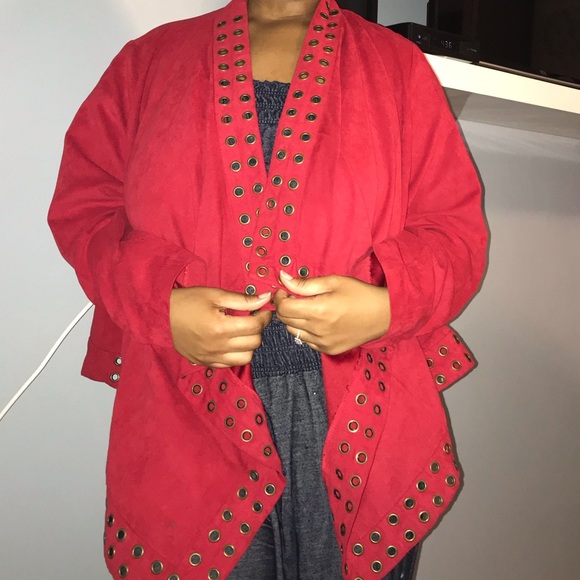 Red Jacket/Cardigan - Picture 3 of 6